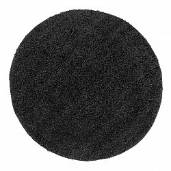 Ronde vloerkleden - Trim (zwart)