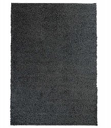 Trim hoogpolig vloerkleed Donkergrijs tapijt rond 60x120 cm 80x 150 cm 140x200 cm 160x230 cm 200x300 cm