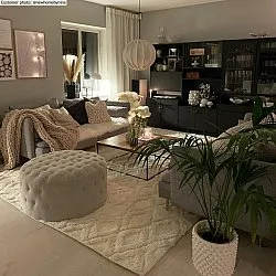 Hoogpolig vloerkleed - Everett (offwhite)