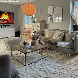 Hoogpolig vloerkleed - Everett (offwhite)