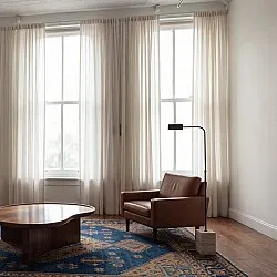 Gordijnen 2-pack - Linnen gordijn Noemi (beige)