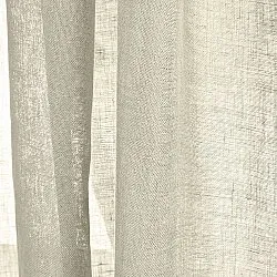 Gordijnen 2-pack - Linnen gordijn Noemi (beige)