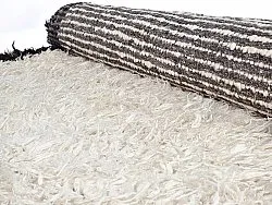 Wollen-vloerkleed - Nova (wit/zwart)