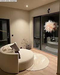 Ronde vloerkleden - Aranga Super Soft Fur (beige)