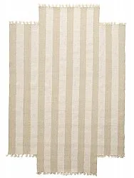 Onregelmatig wollen tapijt - Kystaro (crème/beige)