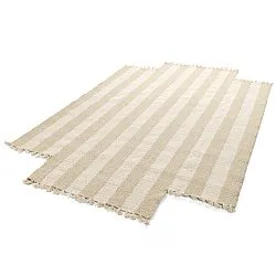 Onregelmatig wollen tapijt - Kystaro (crème/beige)