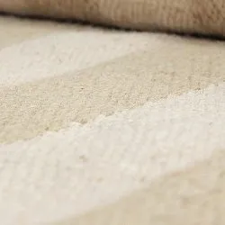 Onregelmatig wollen tapijt - Kystaro (crème/beige)