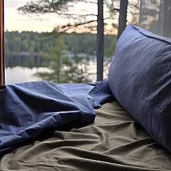 Kussensloop - Lysander (blauw)