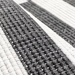 Rond vloerkleed - Indoor/Outdoor Otto (zwart)