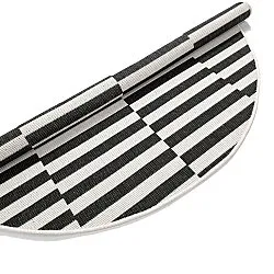 Rond vloerkleed - Indoor/Outdoor Otto (zwart)