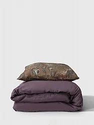 Dekbedovertrek set - Dagny (bruin)