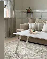 Wollen-vloerkleed - Avafors Wool Bubble (beige)