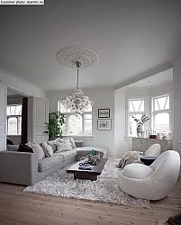 Hoogpolig vloerkleed - Janjira (offwhite)