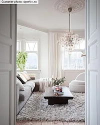 Hoogpolig vloerkleed - Janjira (offwhite)