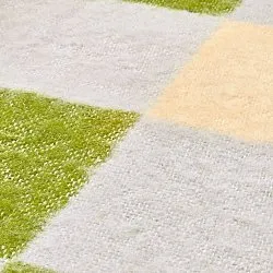 Dekens - Wollenmix plaid - Audrey Check (beige/groen/paars)