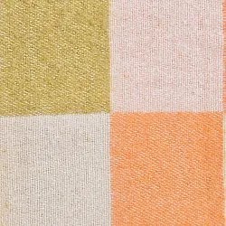 Dekens - Wollenmix plaid - Audrey Check (beige/geel/oranje)
