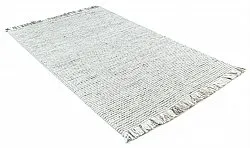 Wollen-vloerkleed - Plockton (grijs/wit/groen)