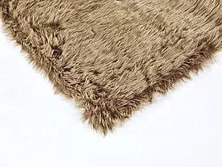 Hoogpolig vloerkleed - Pomaire (bruin)