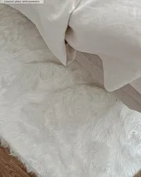 Hoogpolig vloerkleed - Pomaire (wit)