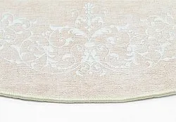 Rond vloerkleed - Santi (beige/wit)