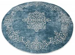 Rond vloerkleed - Santi (blauw/beige)