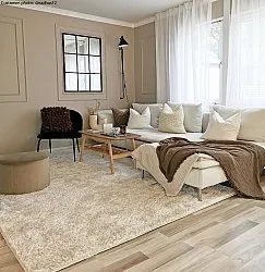 Hoogpolig vloerkleed - Cosy (beige)