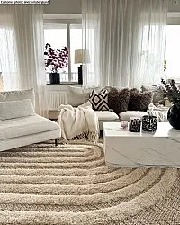 Hoogpolig vloerkleed - Ronda (beige)