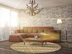 Rond vloerkleed - Levie (beige)