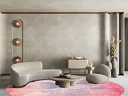 Rond vloerkleed - Perugia (roze)