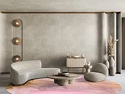 Rond vloerkleed - Bonn (roze)