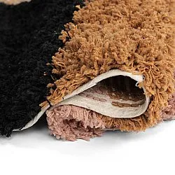 Rond vloerkleed - Cefalu Natural Cotton Shaggy (multi)