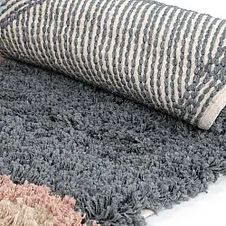 Rond vloerkleed - Cefalu Natural Cotton Shaggy (multi)