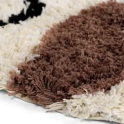 Ronde vloerkleden - Londa Natural Cotton Shaggy (multi)