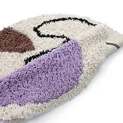 Rond vloerkleed - Naousa Natural Cotton Shaggy (multi)