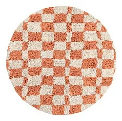 Rond vloerkleed - Atrani Natural Cotton Shaggy (oranje)