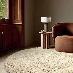 Rond vloerkleed - Aliste Wool Shaggy (alabaster gleam)