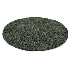 Rond vloerkleed - Combarro Solid Cotton Shaggy (groente)