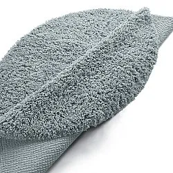 Rond vloerkleed - Combarro Solid Cotton Shaggy (lichtblauw)