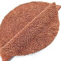 Rond vloerkleed - Combarro Solid Cotton Shaggy (lichtoranje)