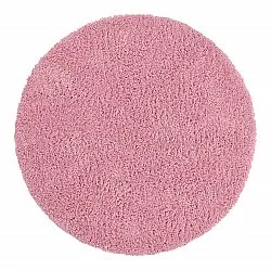 Rond vloerkleed - Combarro Solid Cotton Shaggy (lichtroze)