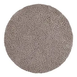Rond vloerkleed - Combarro Solid Cotton Shaggy (taupe)