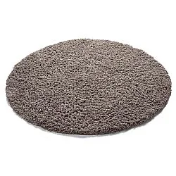 Rond vloerkleed - Combarro Solid Cotton Shaggy (taupe)