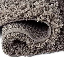 Rond vloerkleed - Combarro Solid Cotton Shaggy (taupe)