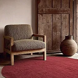 Rond vloerkleed - Hamilton (dieprood)