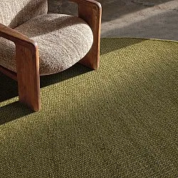 Rond vloerkleed - Hamilton (mosgroen)