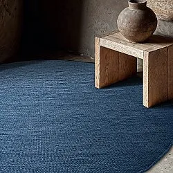 Rond vloerkleed - Hamilton (marineblauw)
