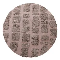 Rond vloerkleed - Otranto Natural Cotton Shaggy (taupe)