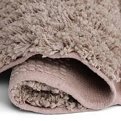 Rond vloerkleed - Otranto Natural Cotton Shaggy (taupe)