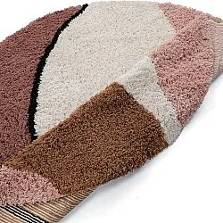 Rond vloerkleed - Perast Natural Cotton Shaggy (multi)