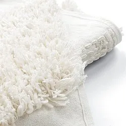 Rond vloerkleed - Sivota Natural Cotton Shaggy (gebroken wit)